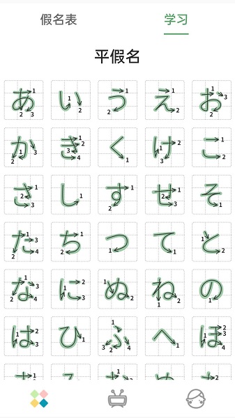 日语五十音图发音表最新版1