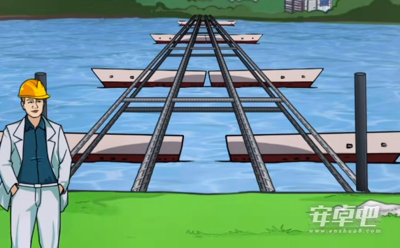 《玩梗高手》修建浮桥通关方法