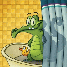小鳄鱼爱洗澡手表版