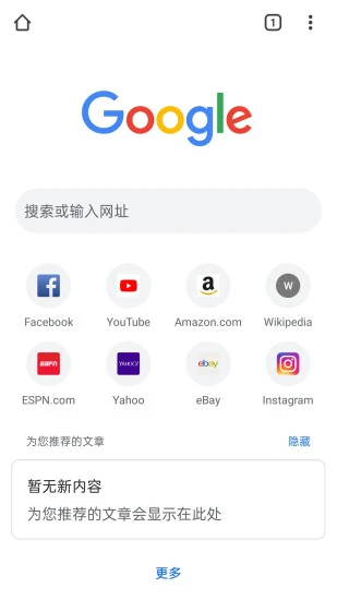 谷歌浏览器中文版1