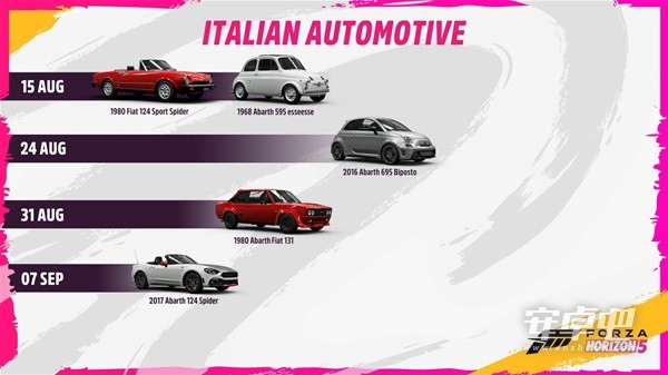 《极限竞速地平线5》意大利汽车节更新介绍